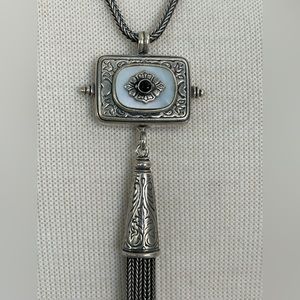 Vintage Sterling Byzantine necklace